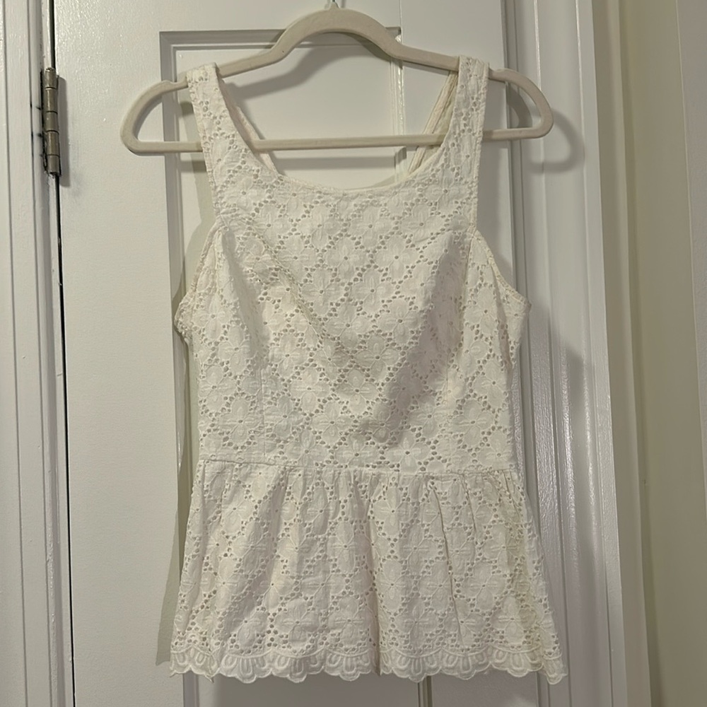 Lilly Pulitzer White Eyelet Top
